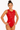Quantara Neon Red Sleeveless Gymnastics Leotard for Girls