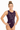 Quantara Aubergine Dark Purple Sleeveless Gymnastics Leotard for Girls