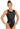Quantara Black Sleeveless Gymnastics Leotard for Girls