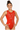Quantara Flame Red Green Sleeveless Gymnastics Leotard for Girls