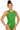 Quantara Green Sleeveless Gymnastics Leotard for Girls