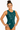 Quantara Jade Green Sleeveless Gymnastics Leotard for Girls