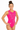 Quantara Flourescent Pink Sleeveless Gymnastics Leotard for Girls
