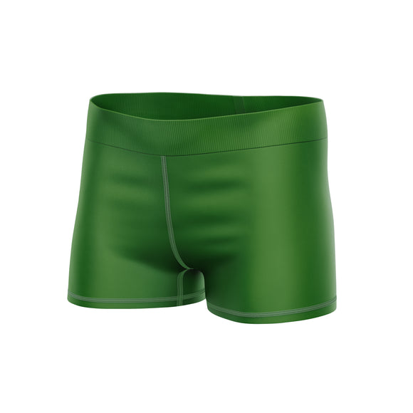 Radiant Green Combo Mystique Competition Hipster Girls Gym Shorts