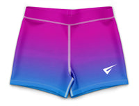Radiant Pink n Blue Mystique Gymnastics Shorts