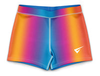 Radiant Rainbow Girls Gymnastics Gym Shorts