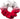 Radiant Silver to Red Hair Scrunchie