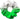Radiant Silver to Green Hair Scrunchie