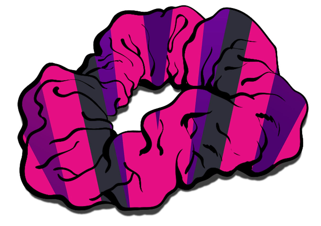 Raven Pink Hair Scrunchie