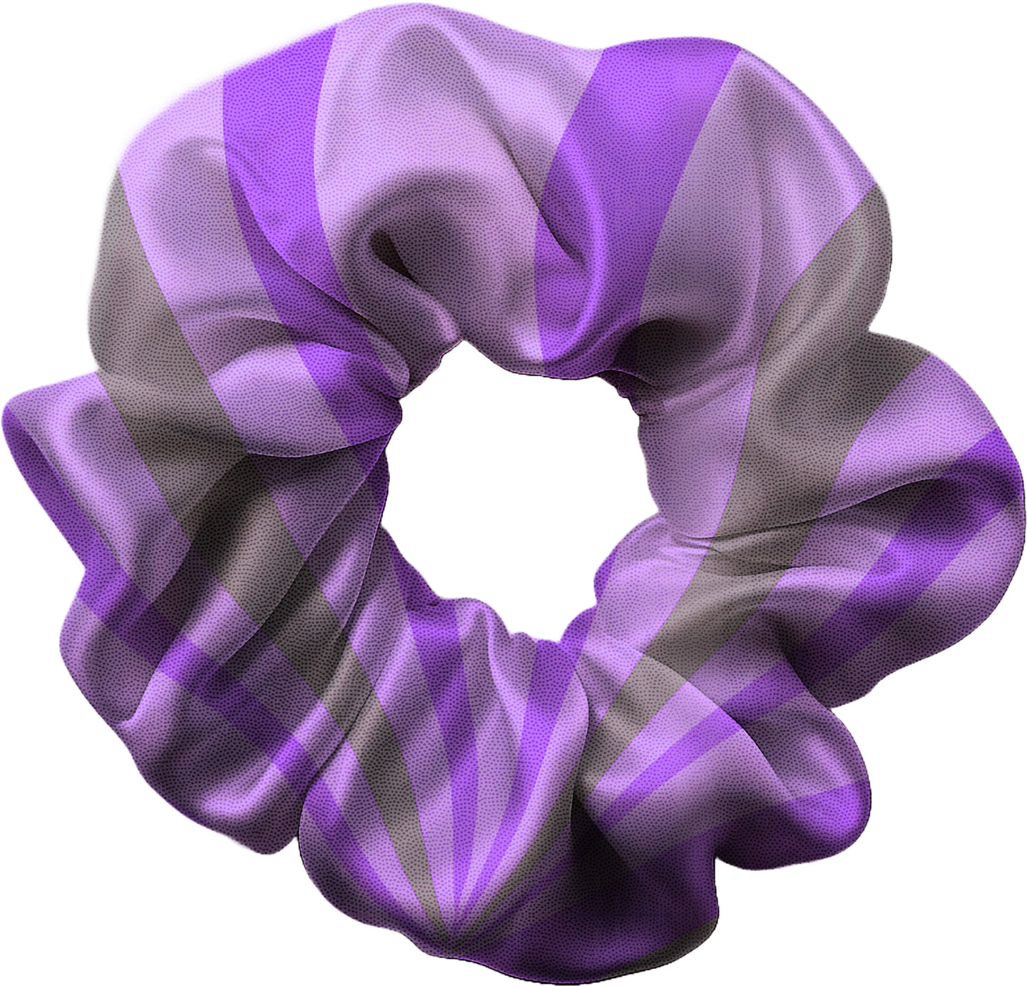 Ray Purple and Grey Hair Scrunchie