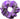 Ray Purple and Grey Hair Scrunchie