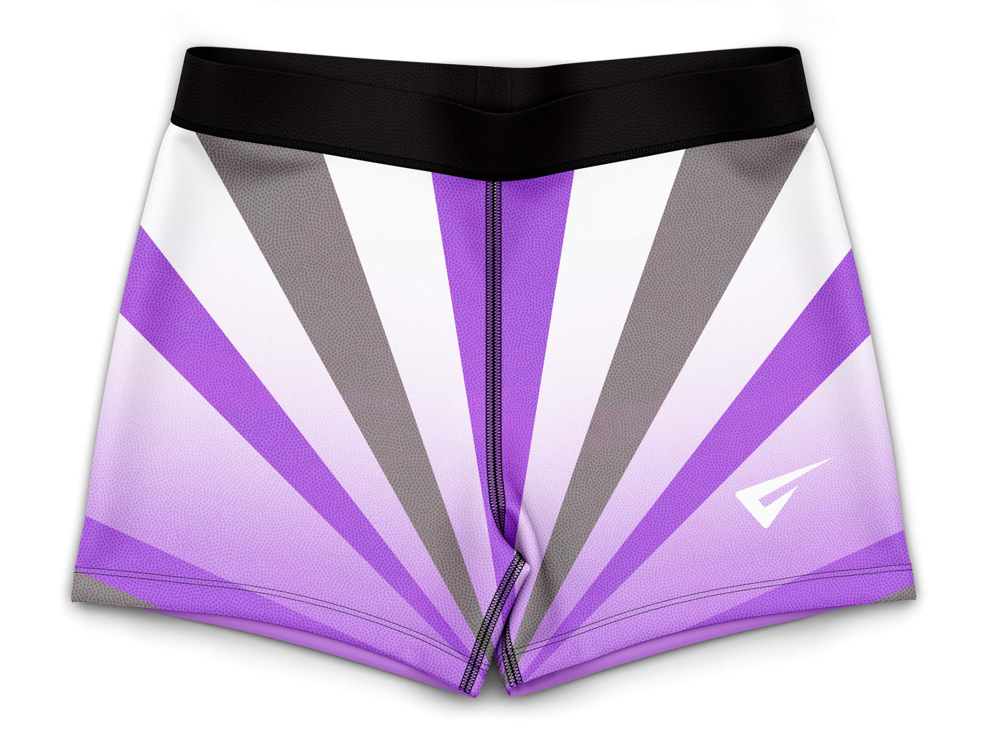 Ray Purple and Grey Mystique Gymnastics Shorts