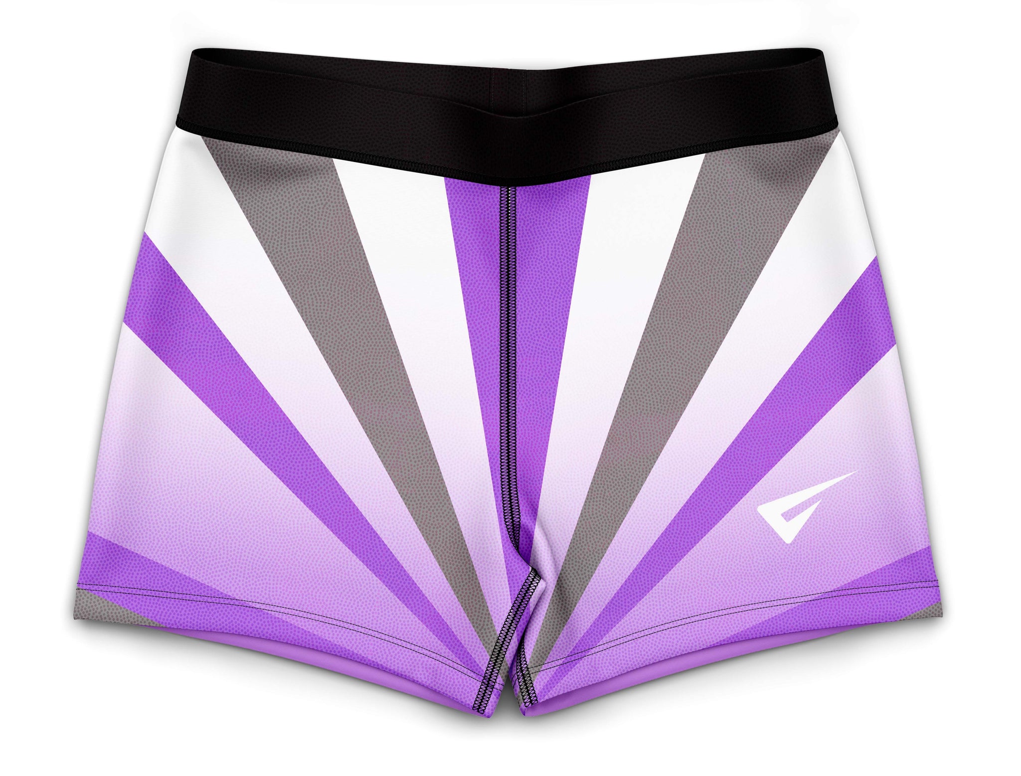 Ray Purple and Grey Mystique Gymnastics Shorts