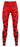 Pair of navy and royal blue girls' active leggings laid flat