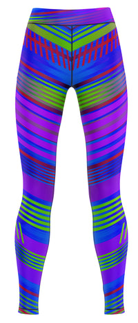 Samba Purple Gym Activewear Leggings