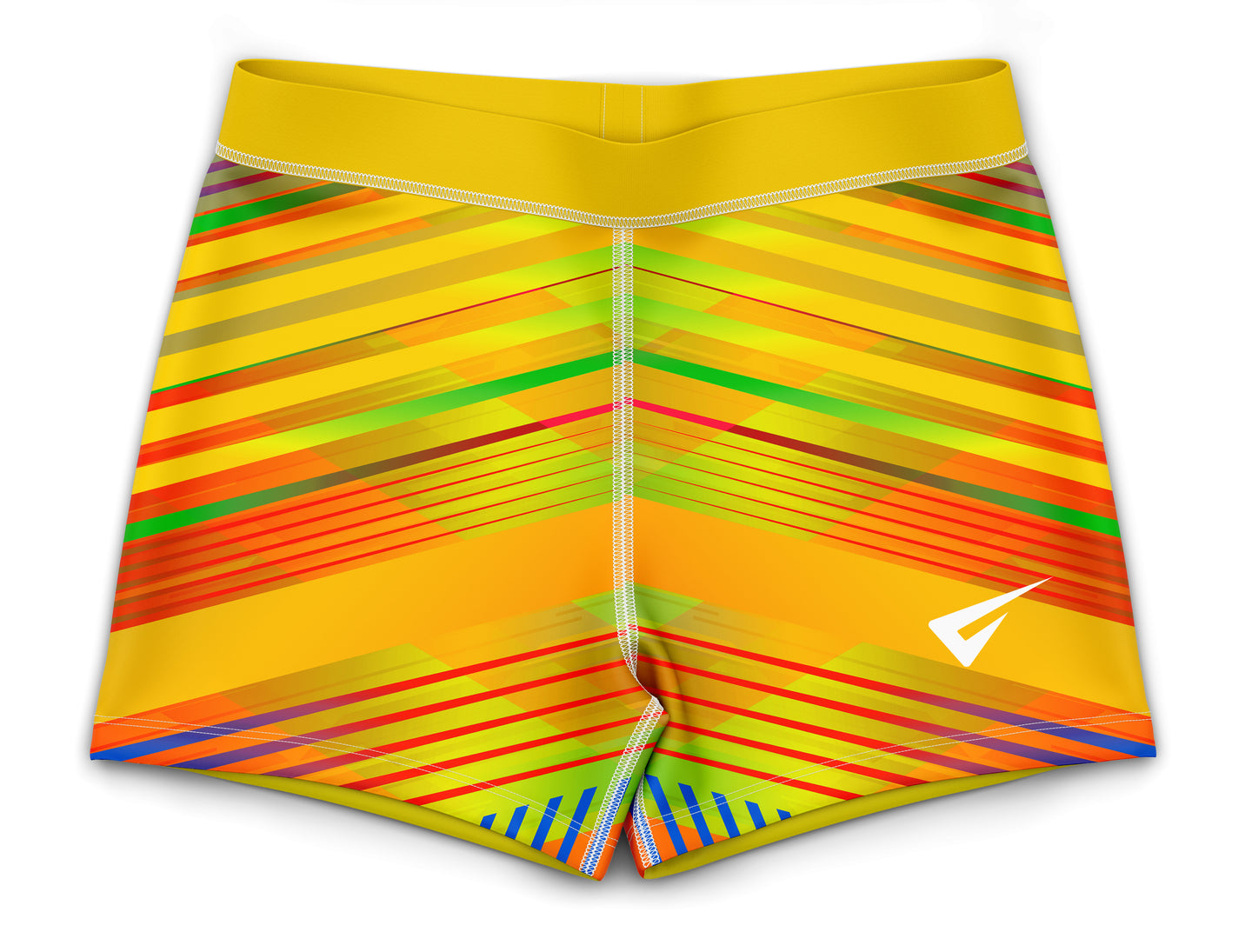 Samba Yellow Gymnastics Activewear Girls Hipster Shorts