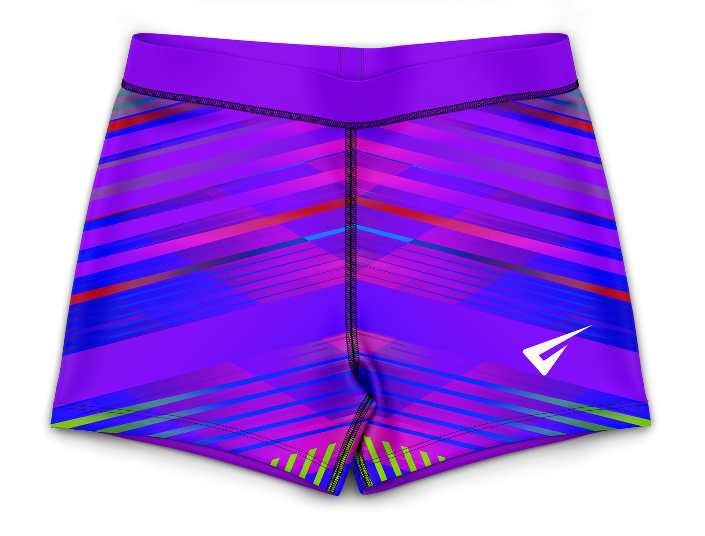 Samba Purple Gymnastics Activewear Girls Hipster Shorts