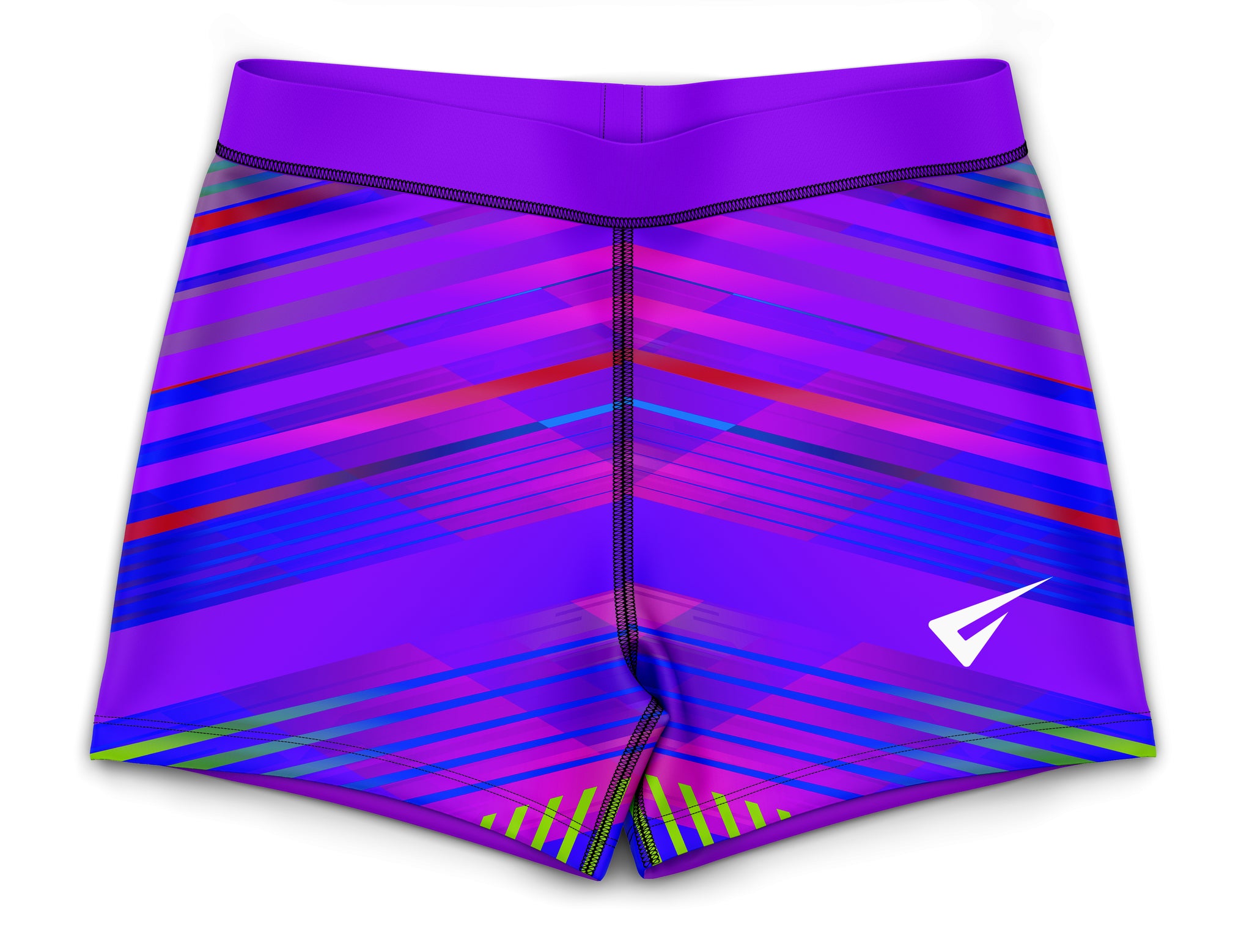 Samba Purple Gymnastics Activewear Girls Hipster Shorts