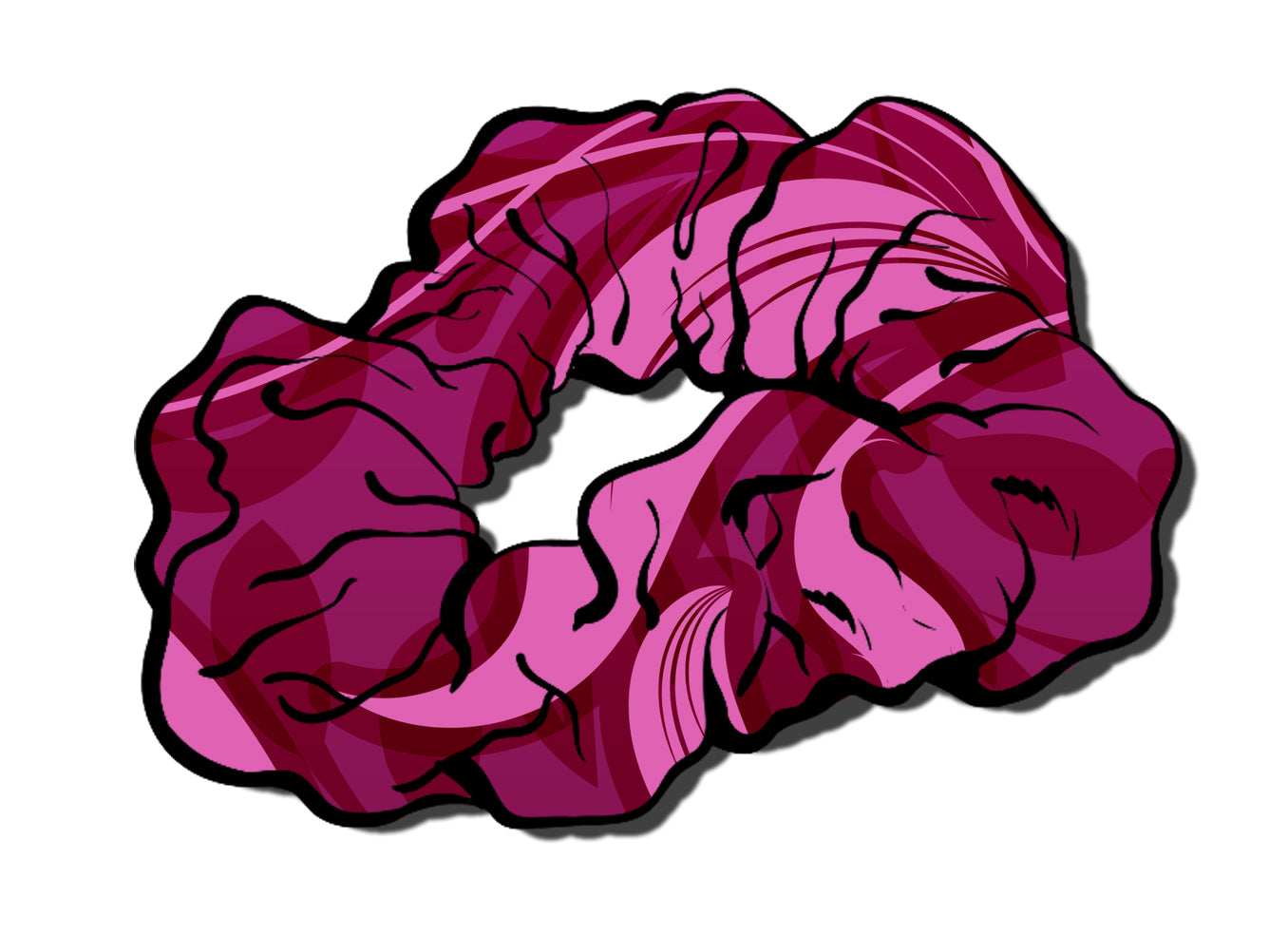 Serenity Pink Hair Scrunchie