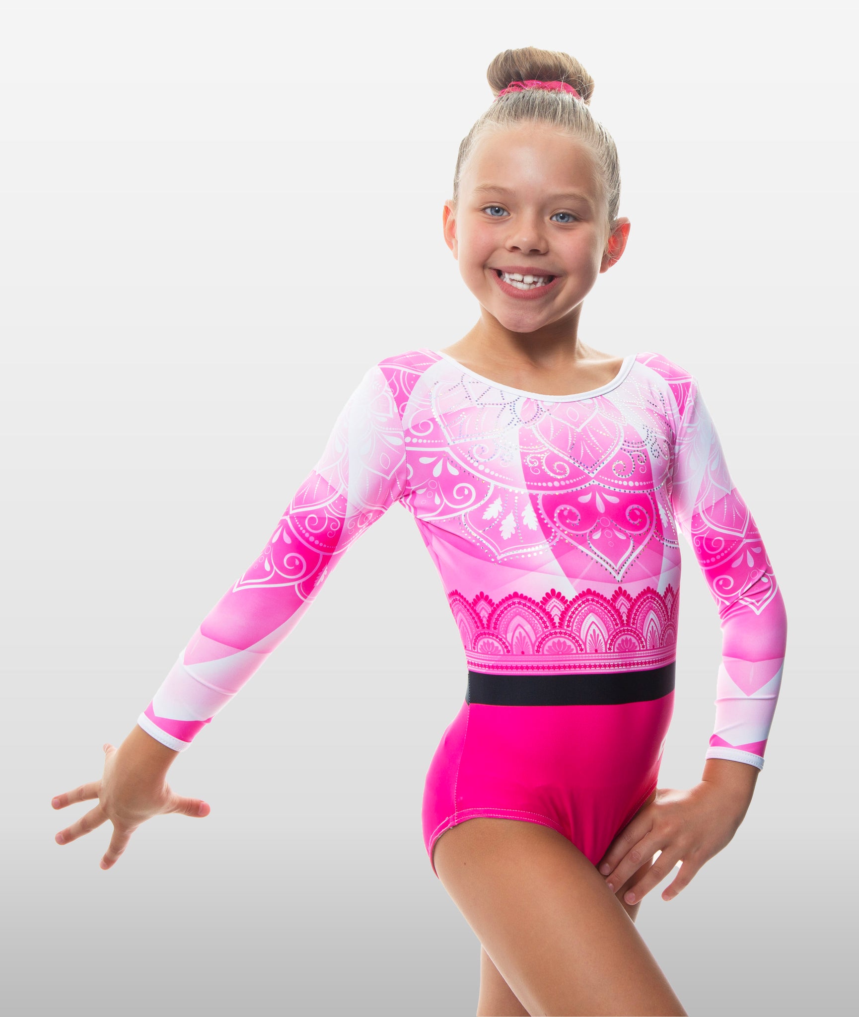 Skylar Long Sleeve Gymnastics Leotard for Girls Velocity Pro Sport