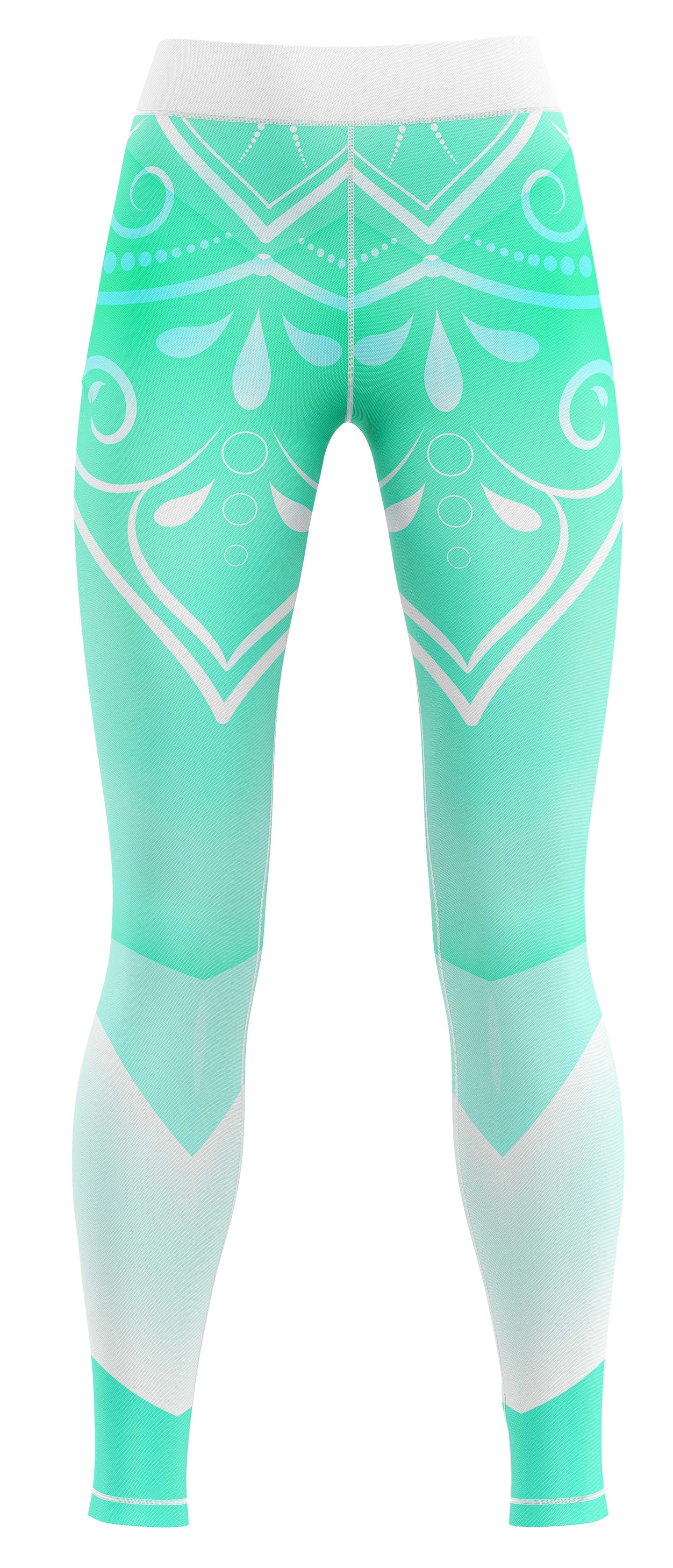 Skylar Turquoise Gym Activewear Leggings
