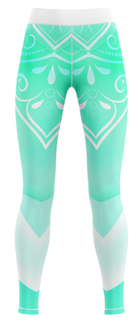 Skylar Turquoise Gym Activewear Leggings