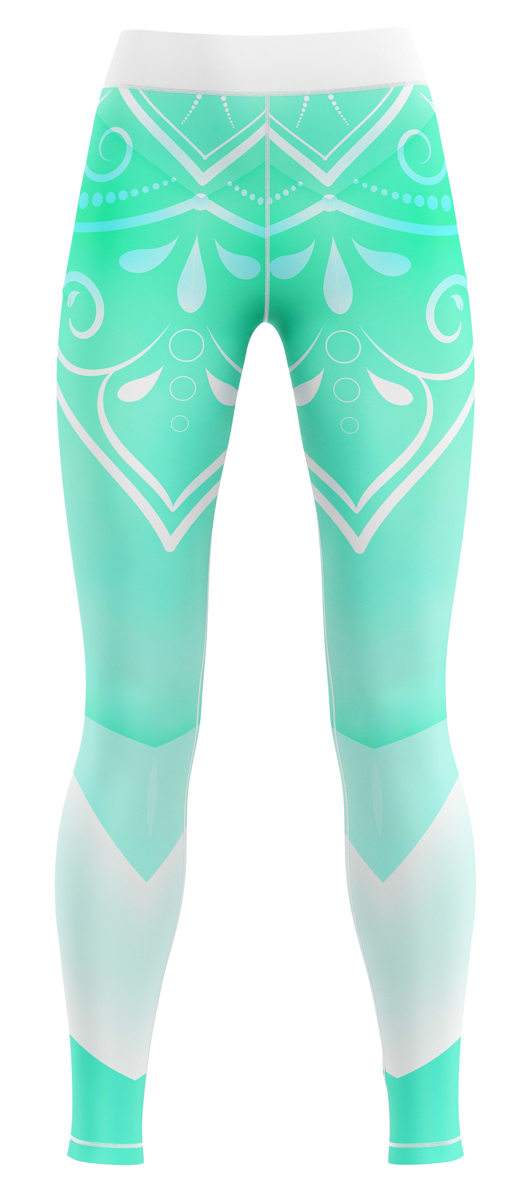 Skylar Turquoise Gym Activewear Leggings