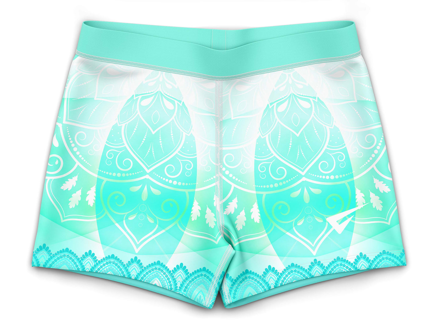 Skylar Turquoise Gymnastics Activewear Girls Hipster Shorts