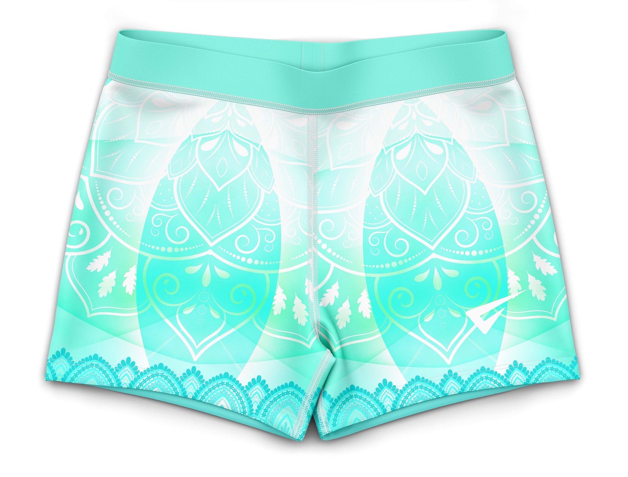 Skylar Turquoise Gymnastics Activewear Girls Hipster Shorts