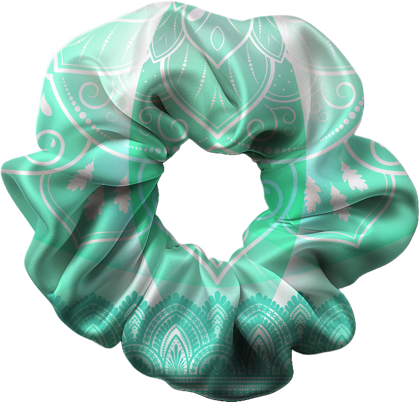 Flow Gymnastics Turquoise Recreational Training Club Hair Scrunchie