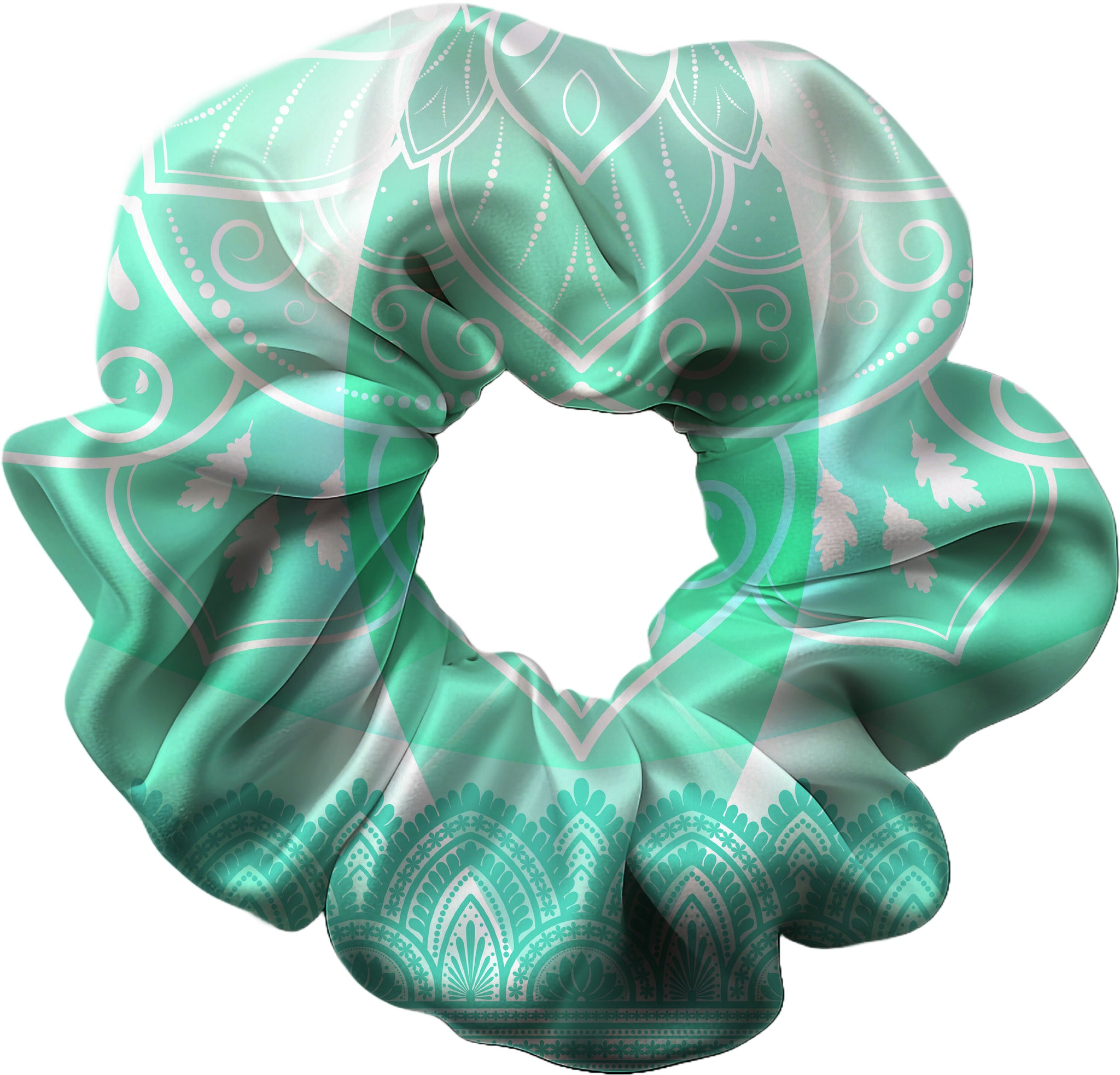 Flow Gymnastics Turquoise Recreational Training Club Hair Scrunchie