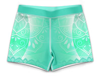 Skylar Turquoise Gymnastics Activewear Girls Hipster Shorts