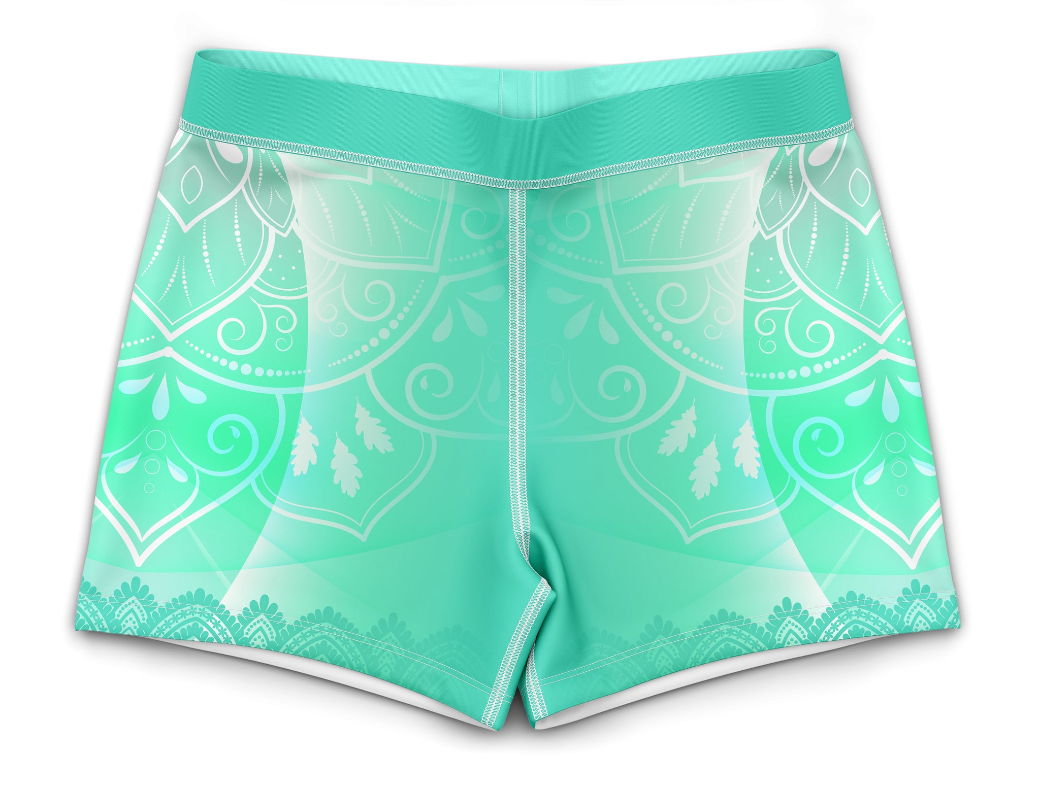 Skylar Turquoise Gymnastics Activewear Girls Hipster Shorts