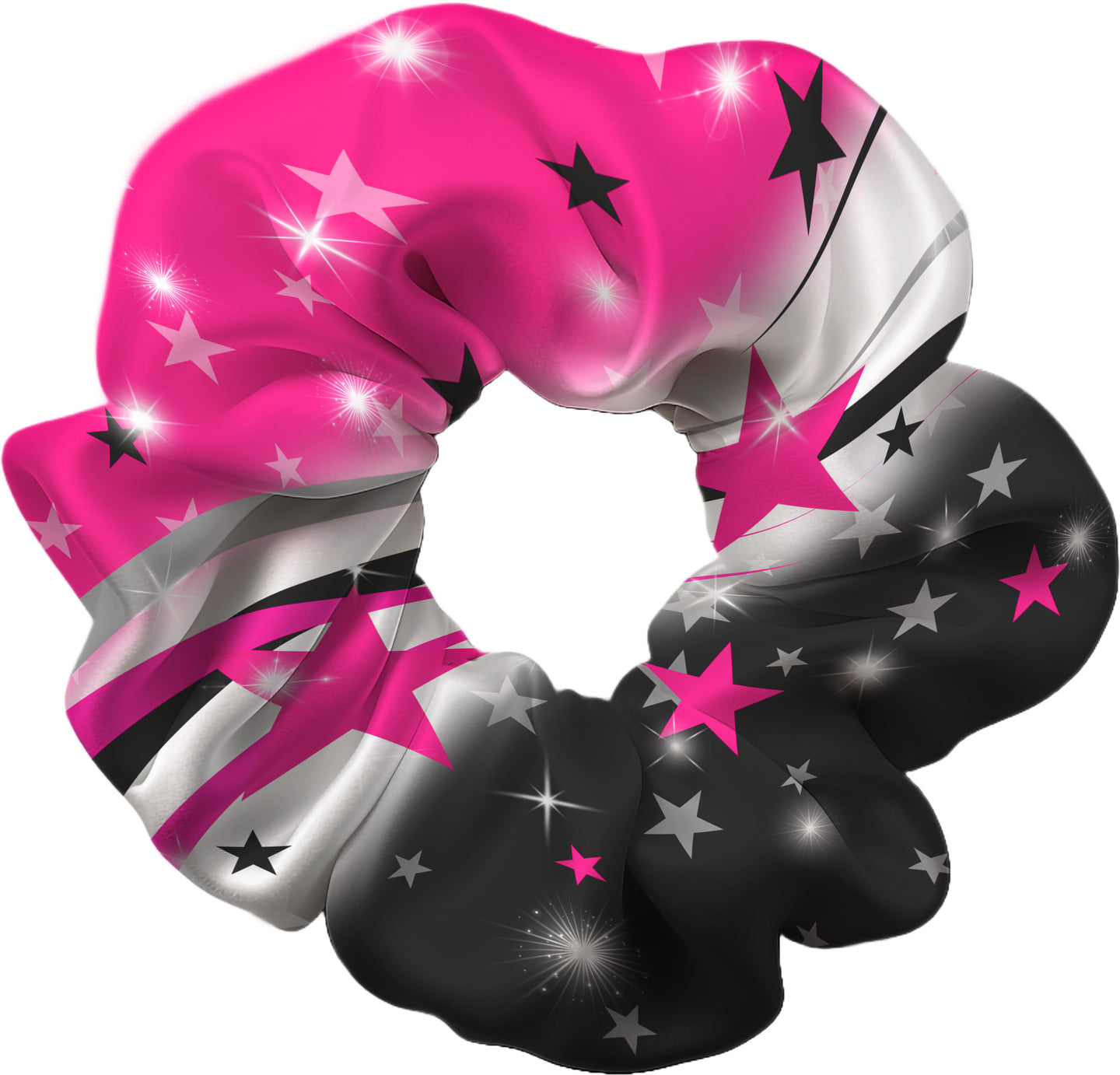 Spectacular in Pink and Black Hair Scrunchie