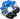 Spectacular in Blue and Black Hair Scrunchie