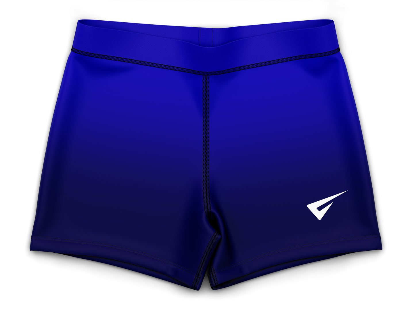 Strike Blue Gymnastics Activewear Girls Hipster Shorts