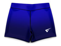 Strike Blue Gymnastics Activewear Girls Hipster Shorts