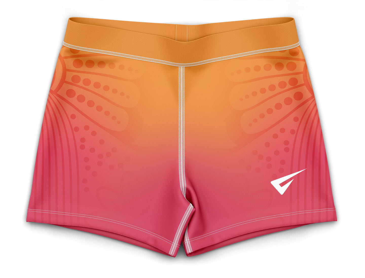 Summer Butterfly Gymnastics Activewear Girls Hipster Shorts