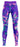 Pair of blue activewear leggings shown in navy and lighter blue tones