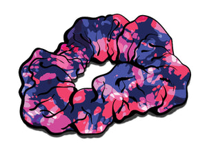 Tie Dye Pink and Purple Hair Scrunchie