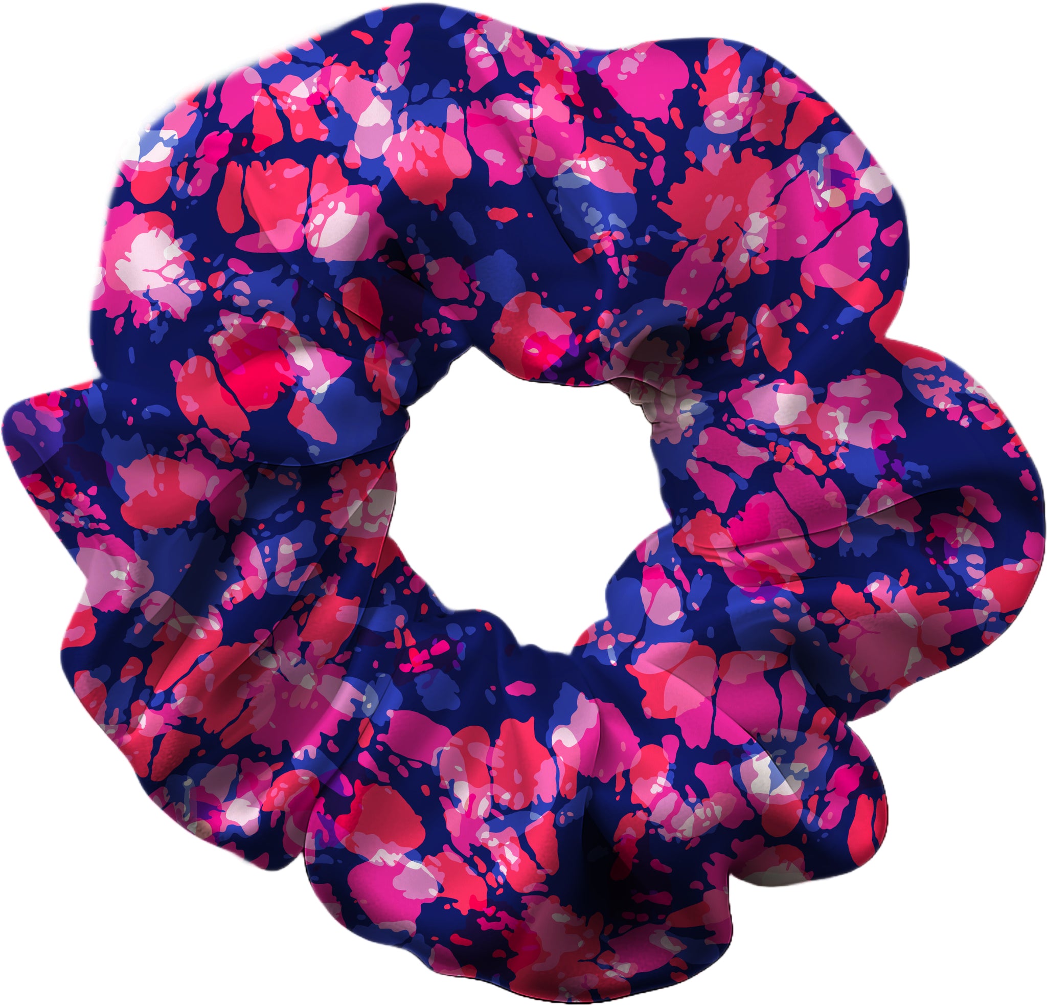 Tie Dye Pink and Purple Hair Scrunchie