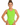 Zenvi Flourescent Apple Green Sleeveless Gymnastics Leotard for Girls