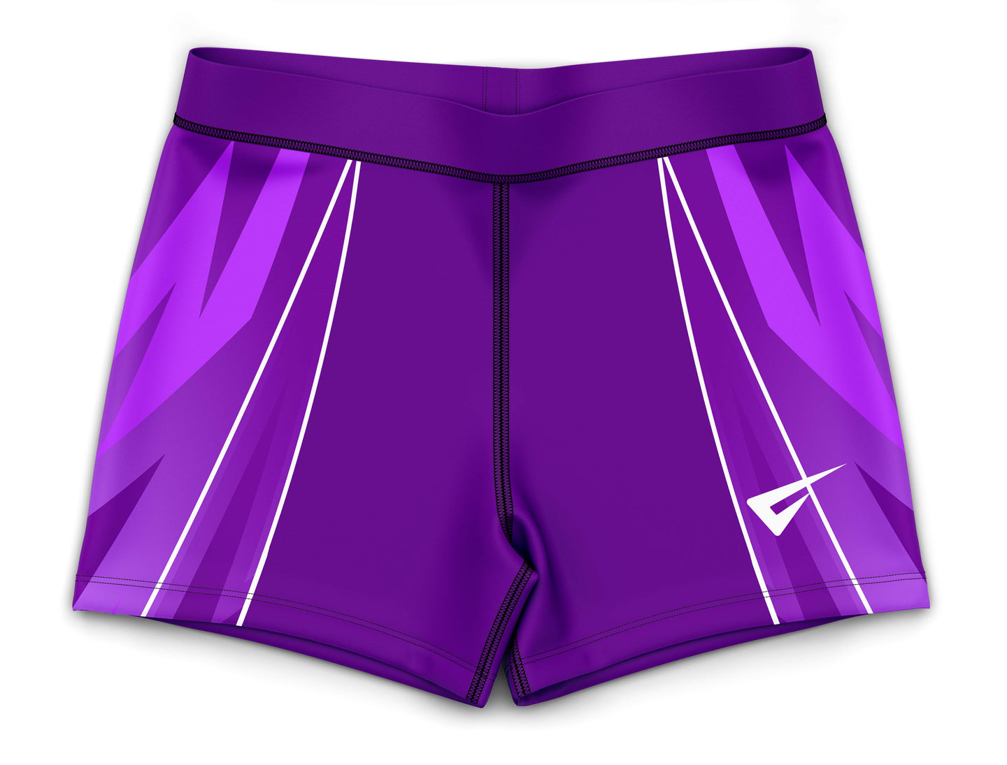 Warrior Purple Gymnastics Activewear Girls Hipster Shorts