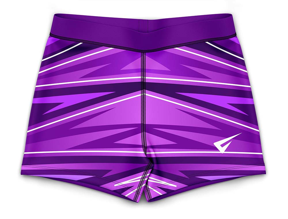 Warrior Purple Gymnastics Activewear Girls Hipster Shorts