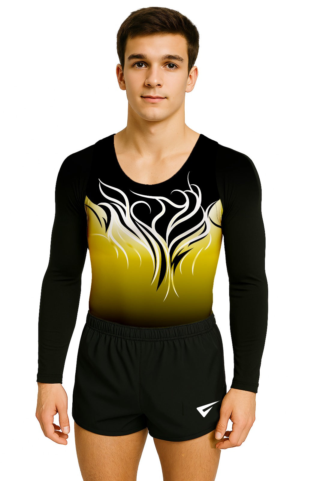 RSF Roller Skating Long Sleeve Club Uniform Parade Shirt for Boys and Men