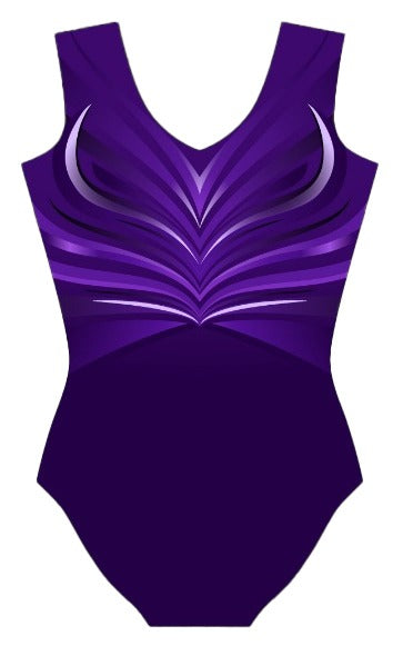Salto Gymnastics Club Sleeveless Training Leotard For Girls