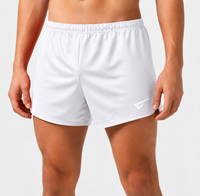 White Boys and Mens Gymnastics Gym Shorts