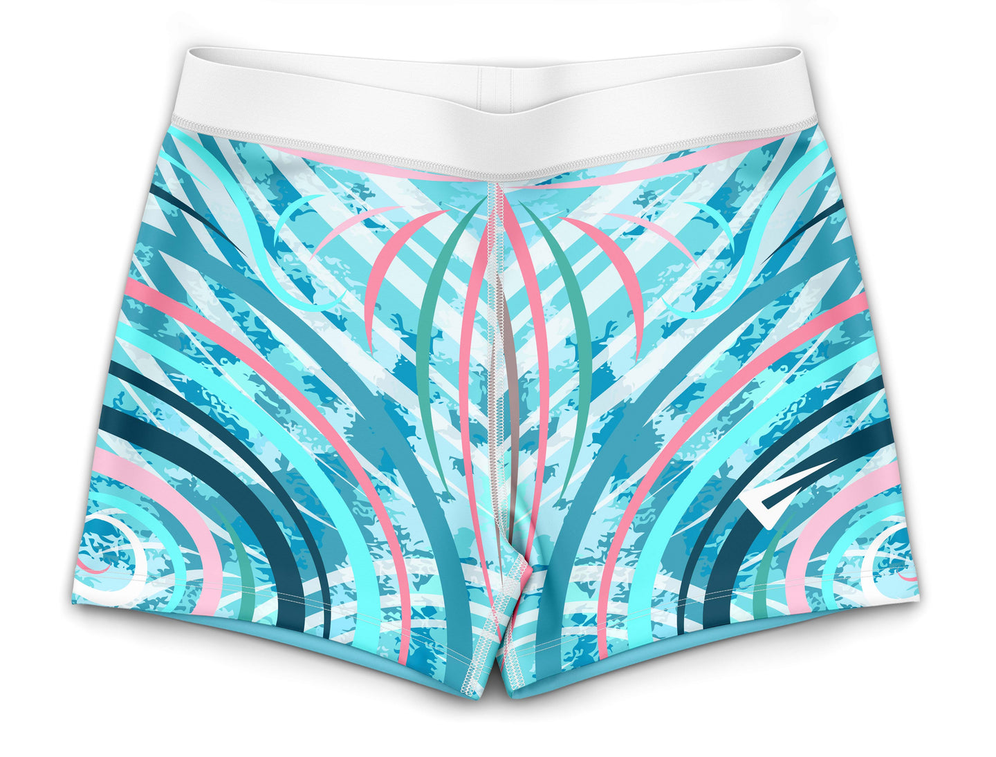 Wild Marble Gymnastics Activewear Girls Hipster Shorts