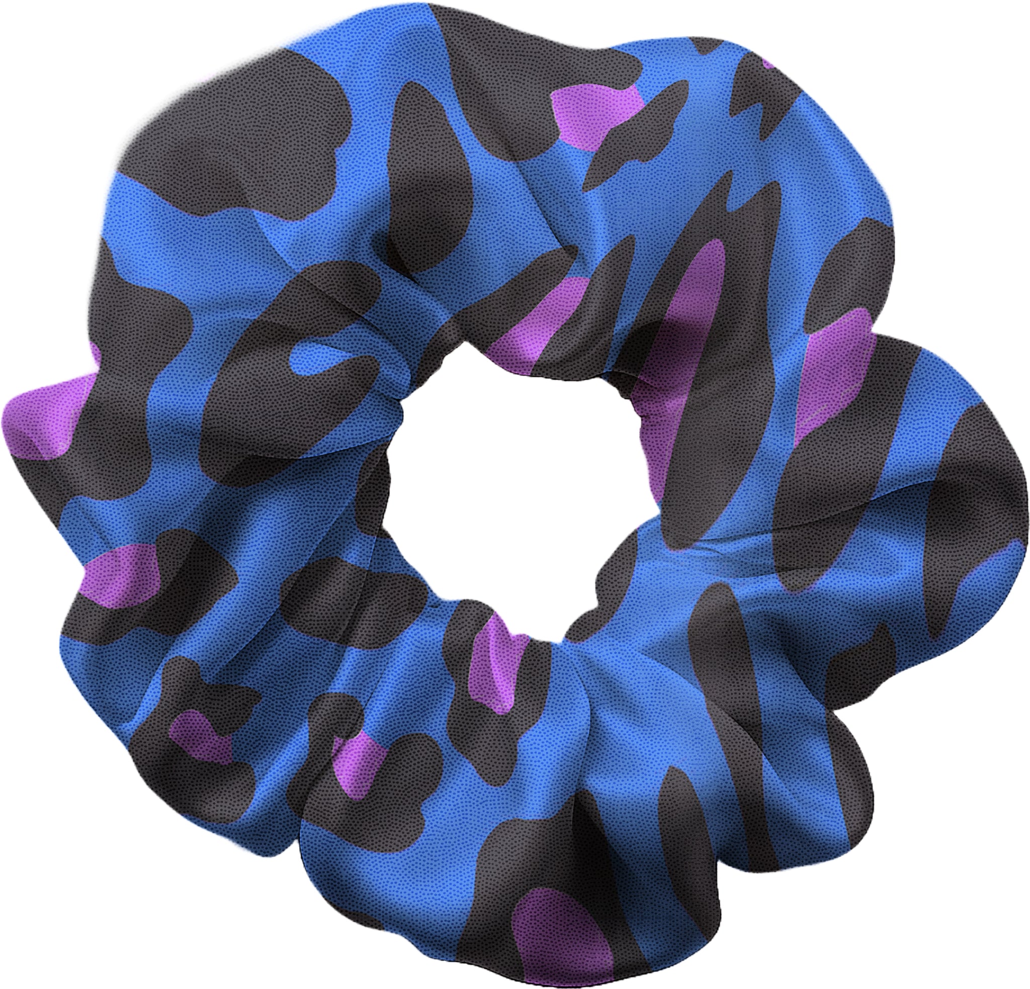 Wild Blue Hair Scrunchie