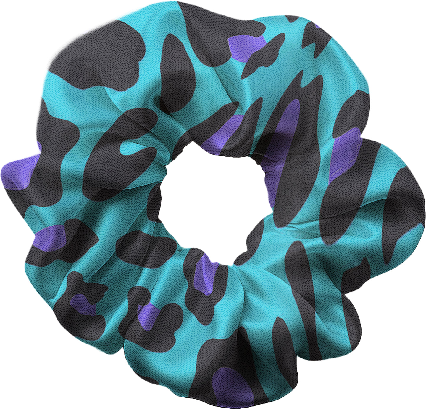 Wild Turquoise Hair Scrunchie